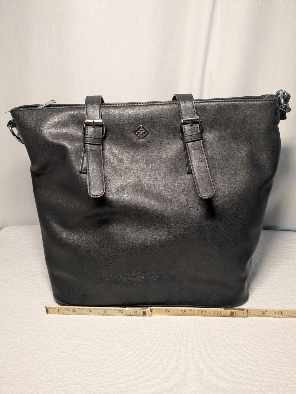 Fit Tote  Women's Black Tote with Insulated Lunch Compartment large